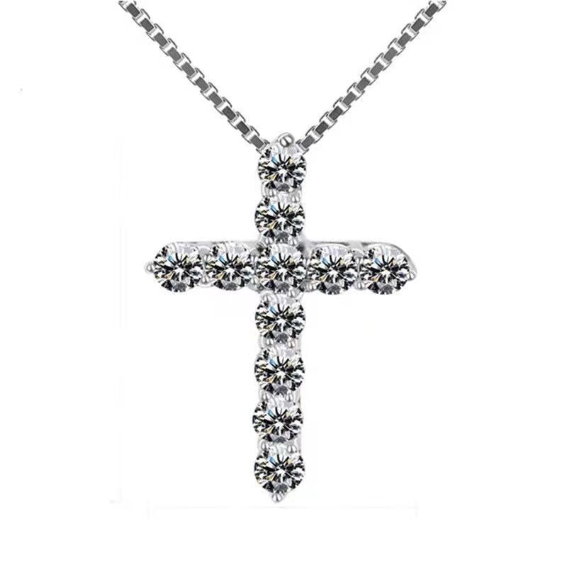 Wholesale Cross Platinum Plated Copper Necklaces